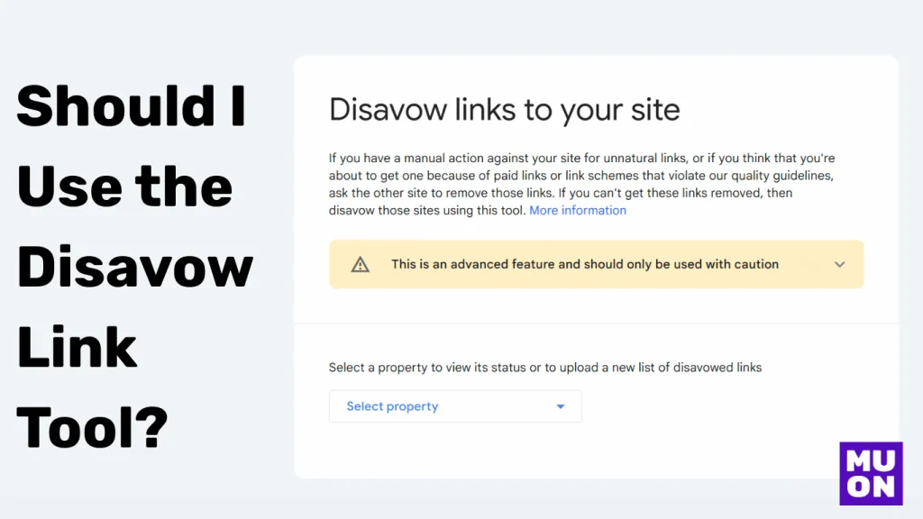 using the google disavow tool